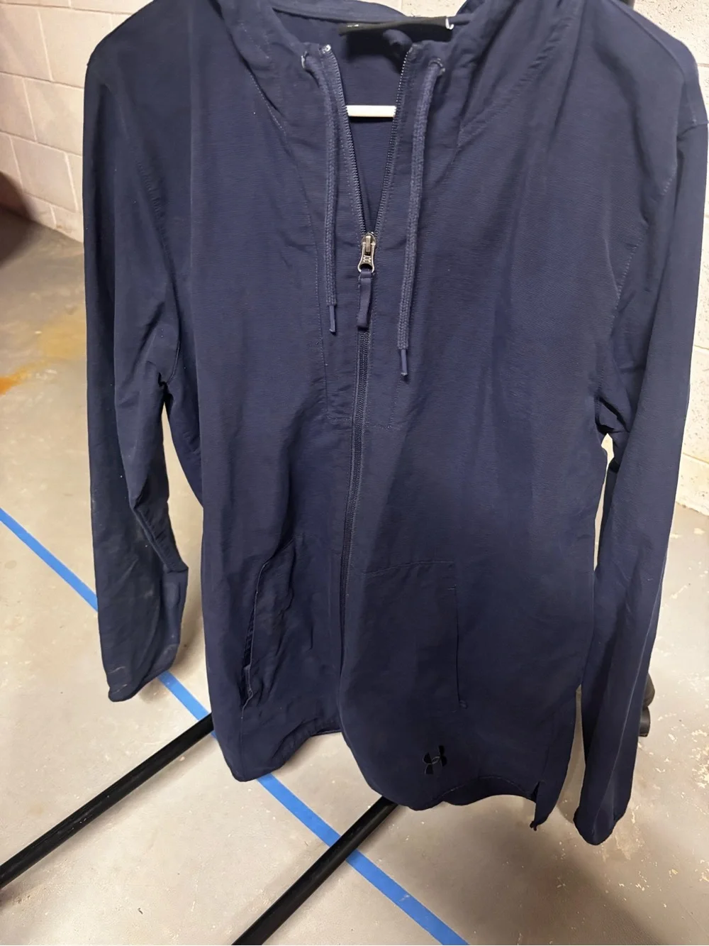 Under Armour Navy Full-Zip Hooded Sweater Jacket